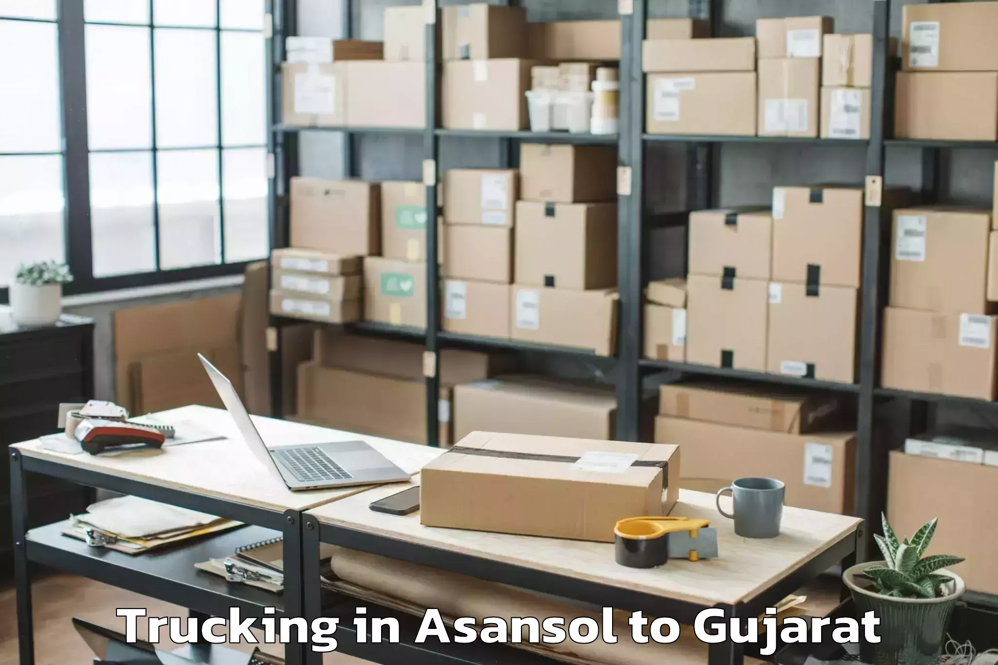 Top Asansol to Upleta Trucking Available